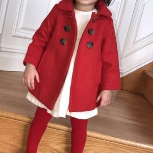 Girls red old navy coat